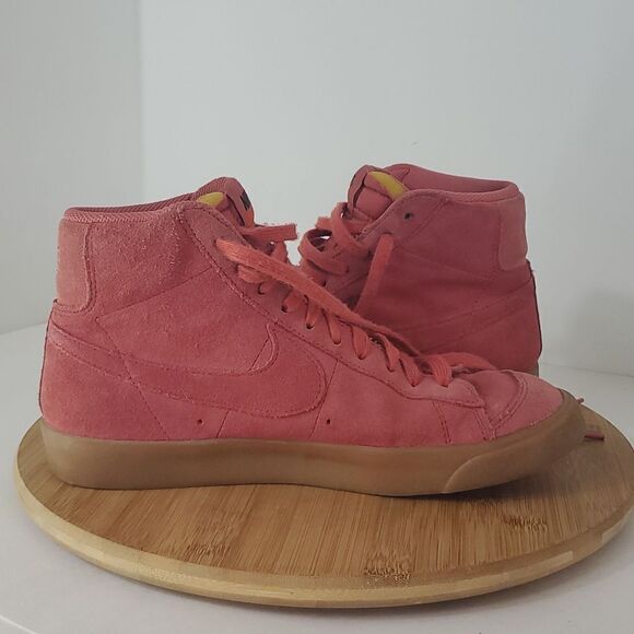 Nike Blazer Mid 77 Suede Light Redwood Gum Hi Top Sneakers Men's Size 8 - Picture 1 of 9